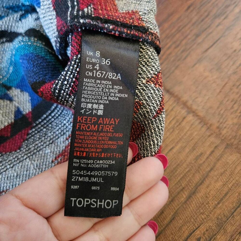 TopShop Aztec Southwestern Mini Skirt - Picture 4 of 7